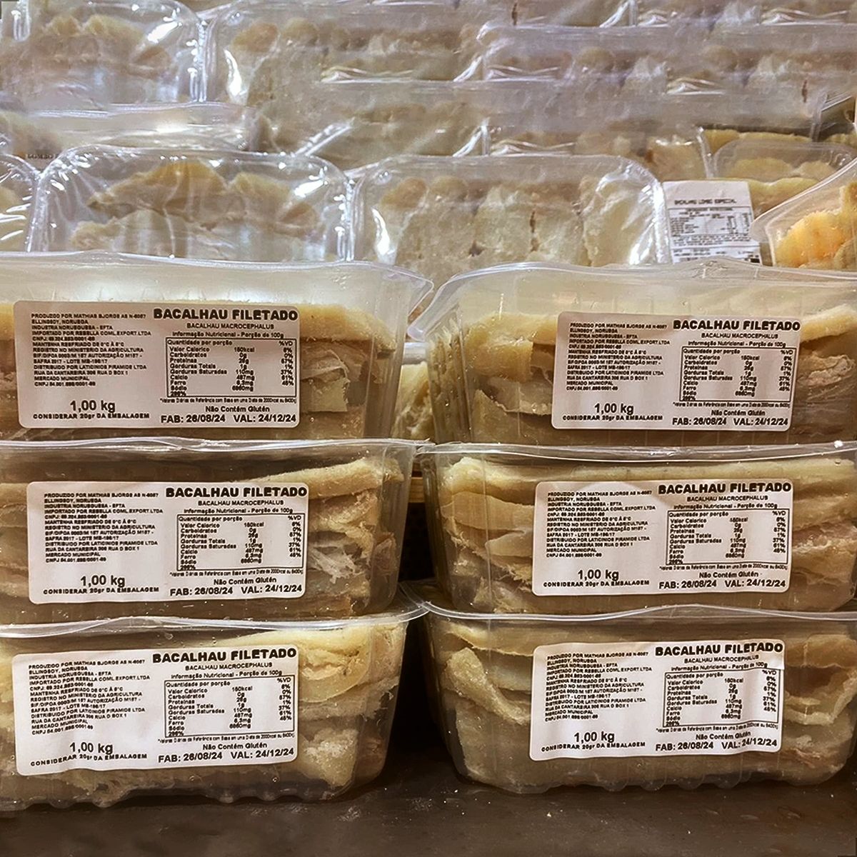 Bacalhau Do Porto Filetado 100% Limpo 1kg - Sem Pele e sem Espinhas - Imagem 5