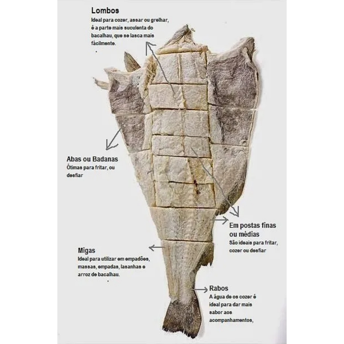 Bacalhau Inteiro Gadus Mohua Extra Calibre 6/8 - (Peso medio 7kg) - Imagem 6