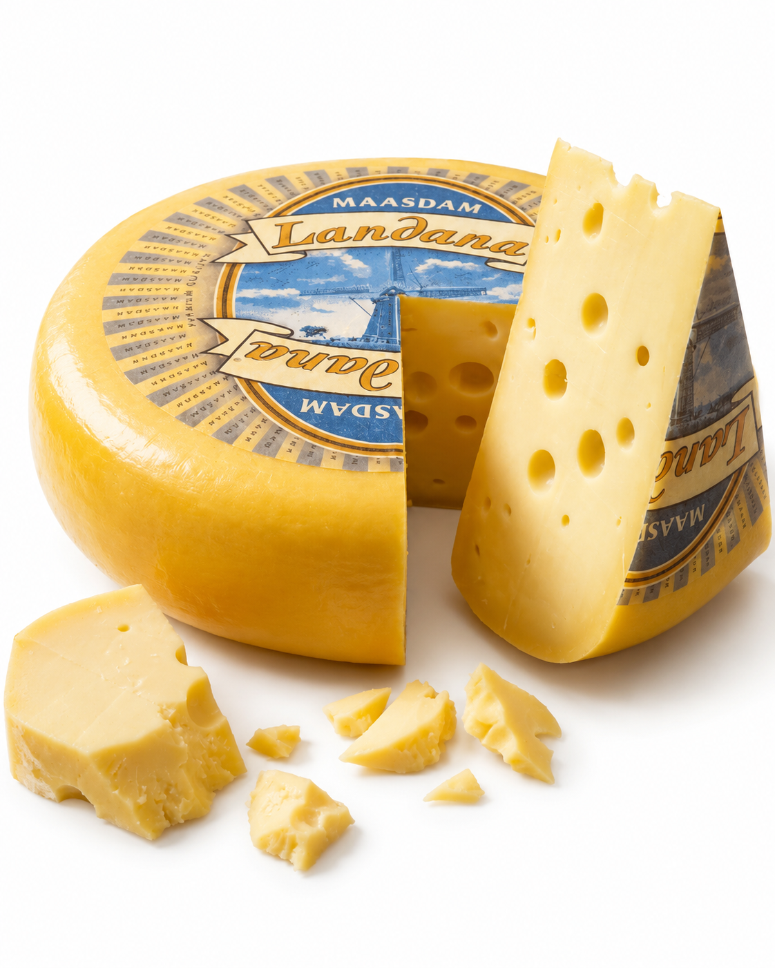 Queijo Maasdam Holandês Landana -Sabor Suave e Amanteigado - Imagem 2