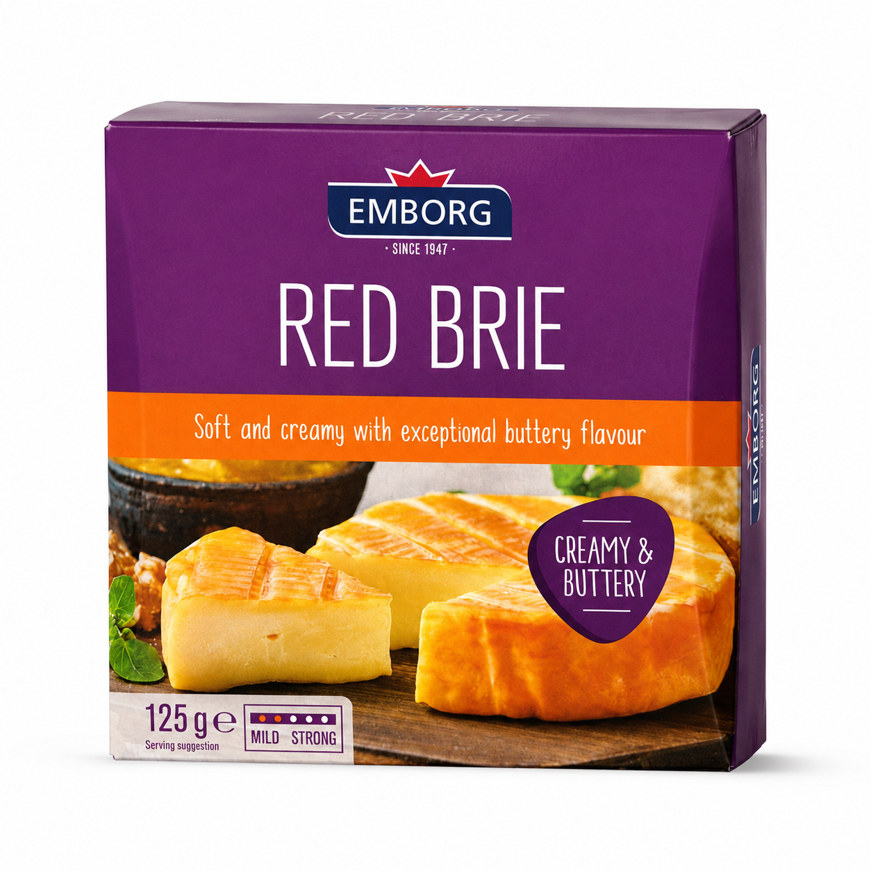 Queijo Red Brie Emborg 125g Importado
