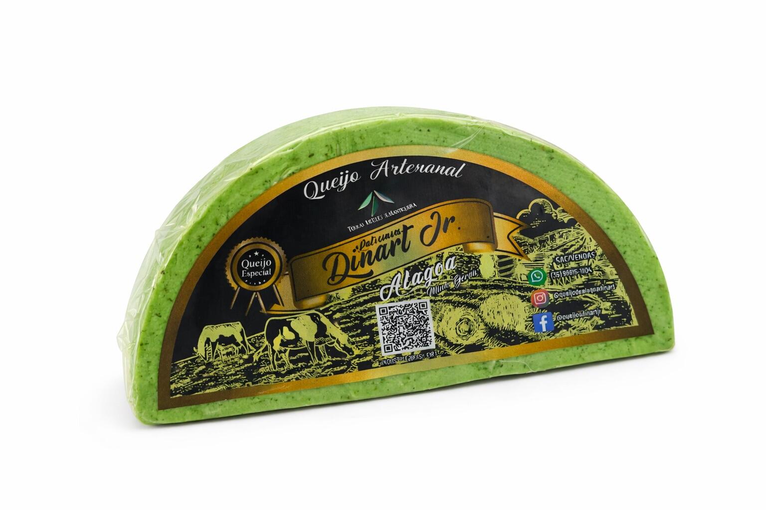 Queijo Parmesão com Pesto e Hortelã